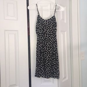forever 21 black dress with white flowers